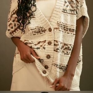 Pilcro Cocoon Cardigan Sweater Vest